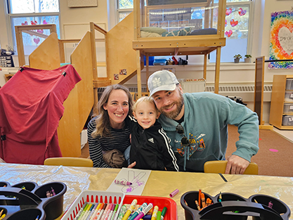 London, Emile, and myself at London's school