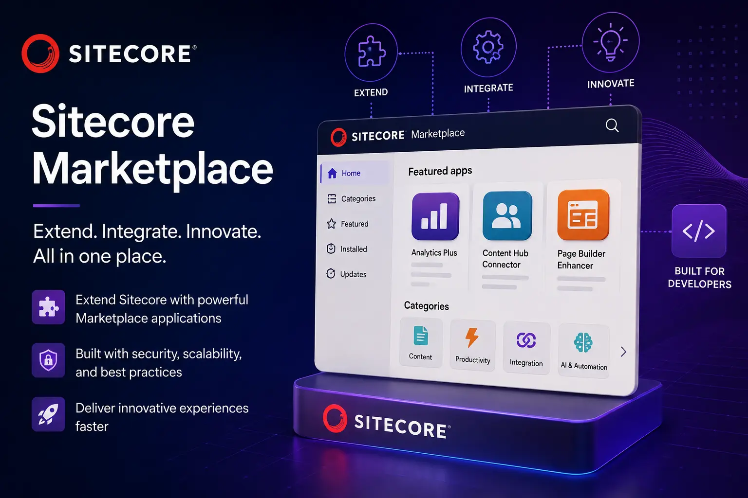 Sitecore Marketplace webpage